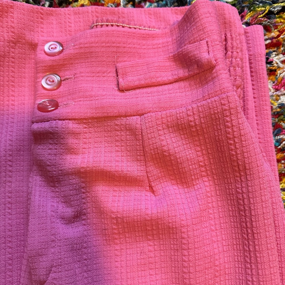 Vintage 1970s Pink Wide-Leg Pants - Picture 5 of 10